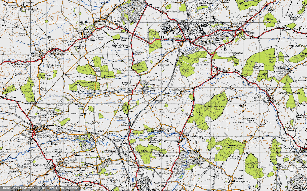 Old Map of Great Oakley, 1946 in 1946