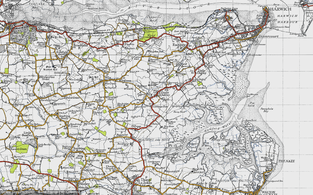Old Map of Great Oakley, 1946 in 1946