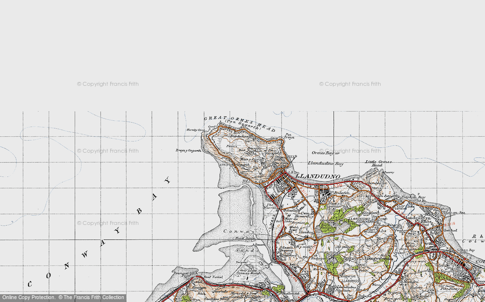 Old Map of Great Ormes Head, 1947 in 1947