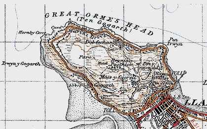 Old map of Great Ormes Head in 1947