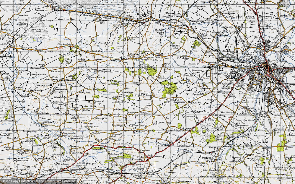 Old Map of Great Orton, 1947 in 1947