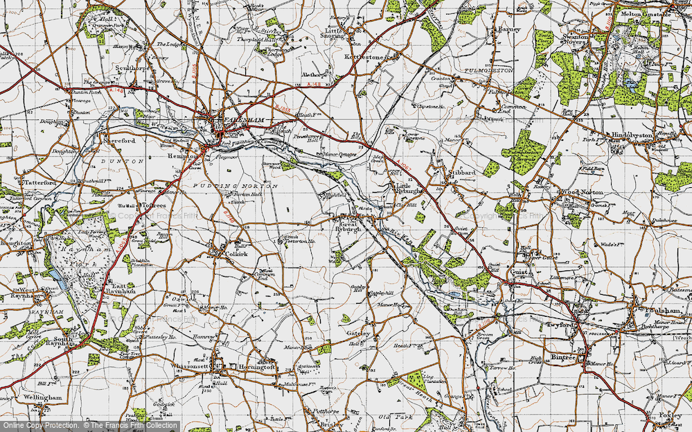 Old Map of Great Ryburgh, 1946 in 1946
