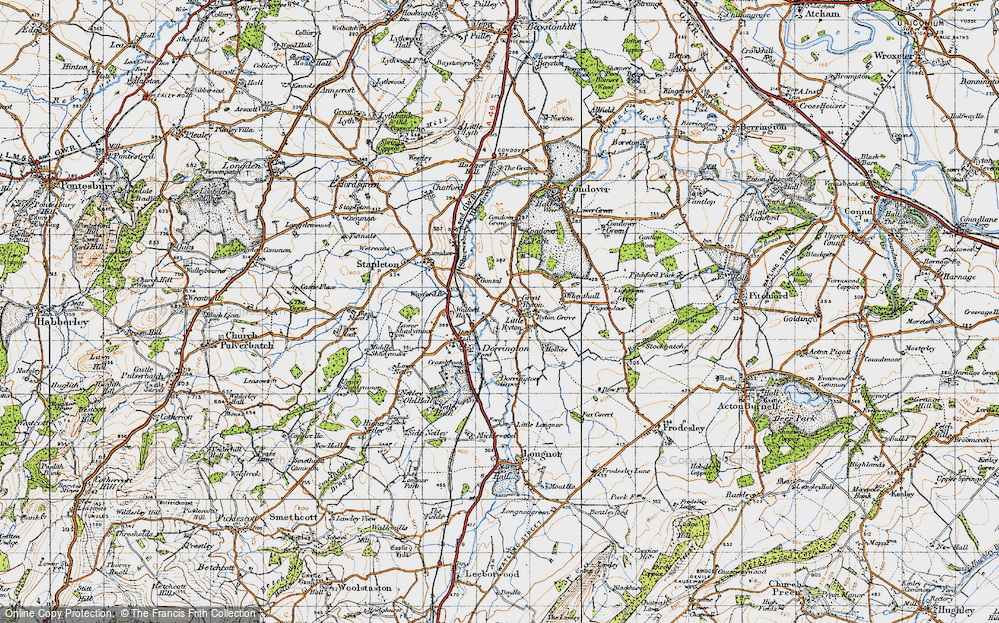 Old Map of Great Ryton, 1947 in 1947