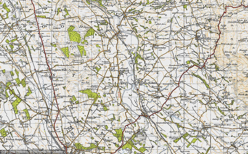 Old Map of Great Salkeld, 1947 in 1947