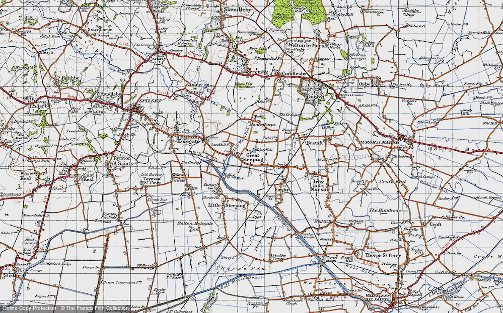 Old Map of Great Steeping, 1946 in 1946