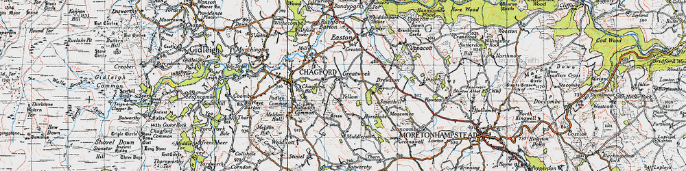 Old map of Yellam in 1946