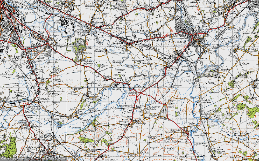 Old Map of Great Wilne, 1946 in 1946