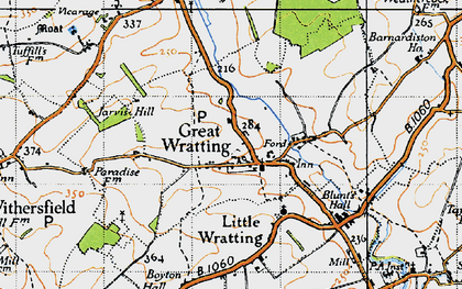 Old map of Trundley Wood in 1946