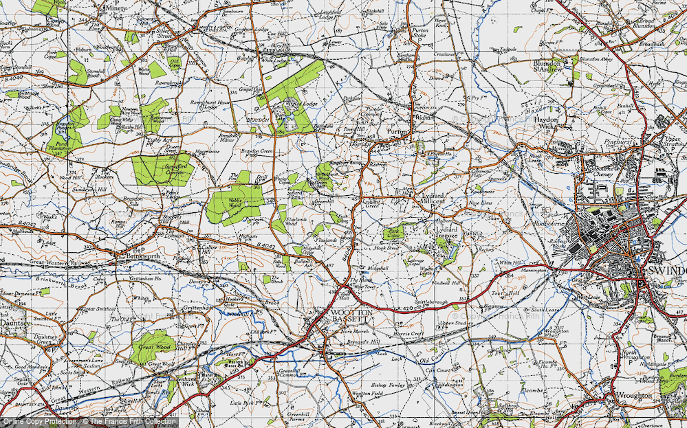 Old Map of Greatfield, 1947 in 1947
