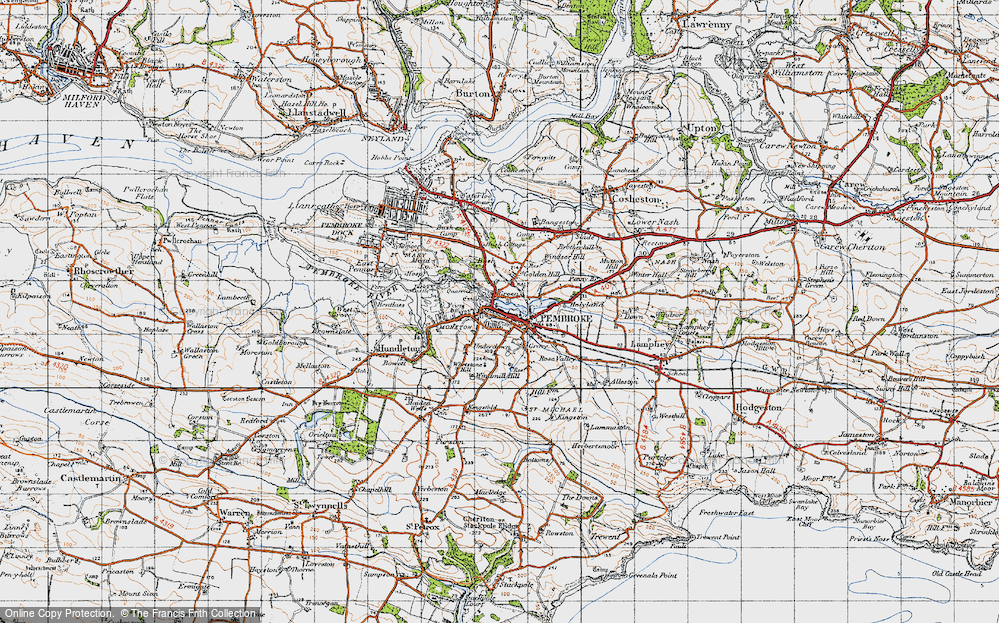 Old Map of Green, 1946 in 1946