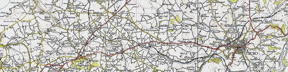 Old map of Green Bottom in 1946