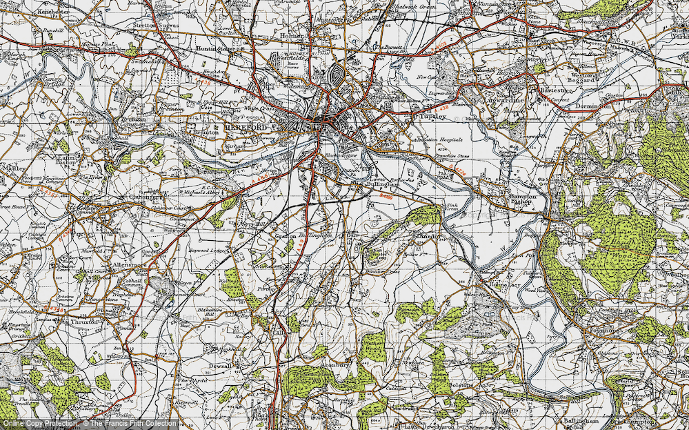 Old Map of Green Crize, 1947 in 1947