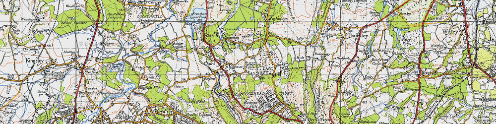 Old map of Green Cross in 1940