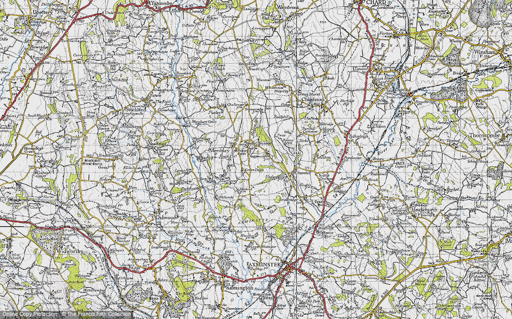 Old Map of Green Down, 1946 in 1946
