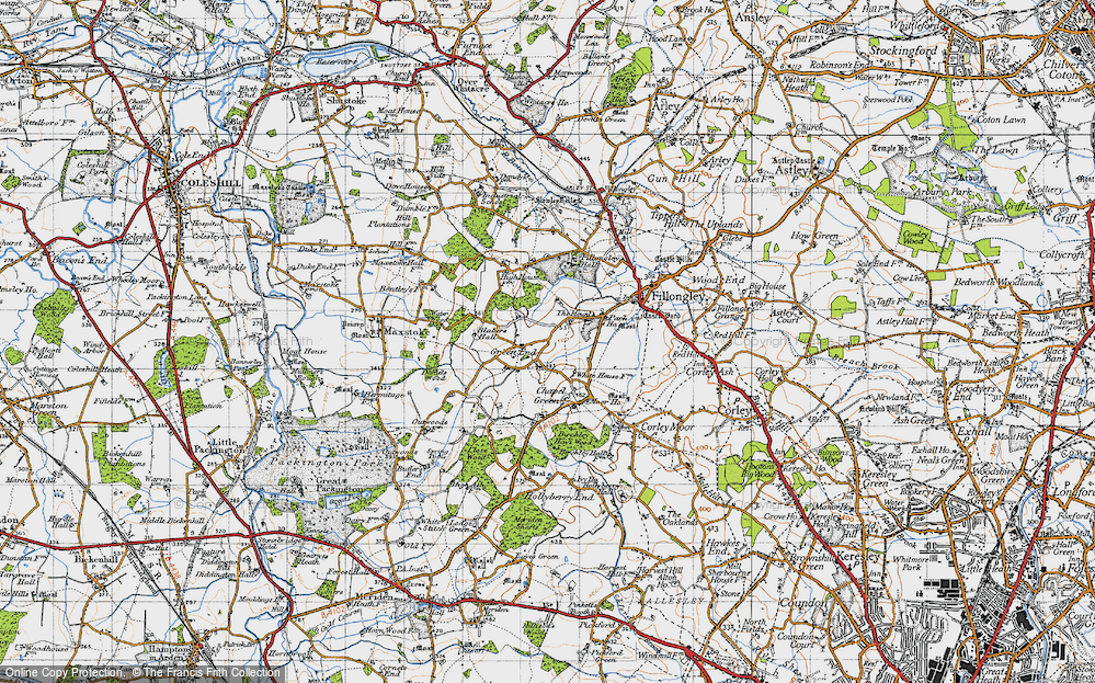 Old Map of Green End, 1946 in 1946