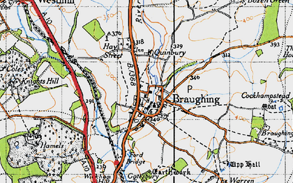Old map of Green End in 1946