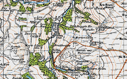 Old map of Beck Hole in 1947