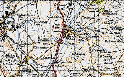 Old map of Green End in 1947