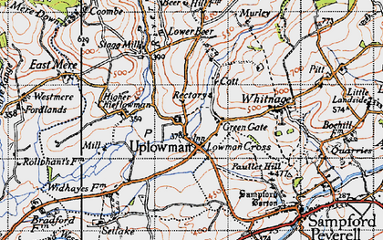 Old map of Green Gate in 1946