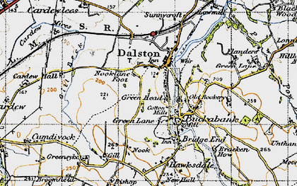 Old map of Green Head in 1947