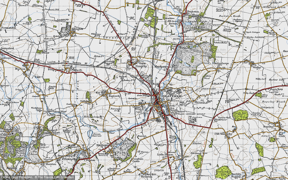 Old Map of Green Hill, 1946 in 1946