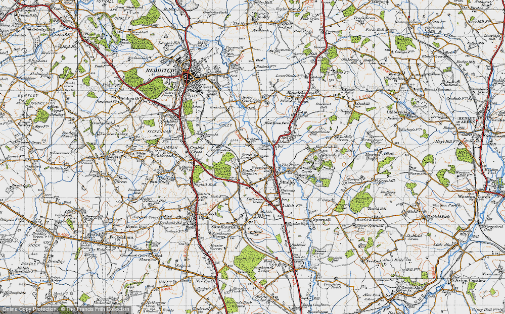 Old Map of Green Lane, 1947 in 1947