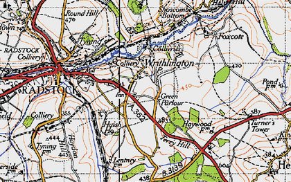 Old map of Green Parlour in 1946