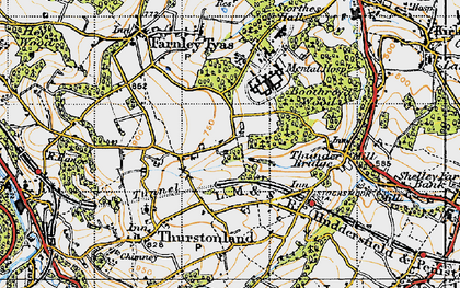 Old map of Green Side in 1947