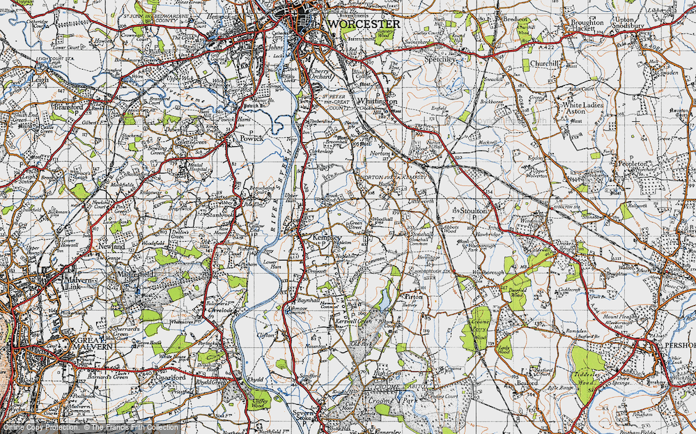 Old Map of Green Street, 1947 in 1947