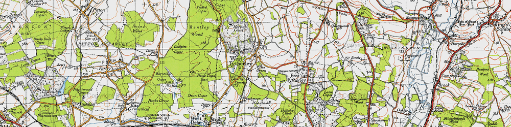 Old map of Green, The in 1940