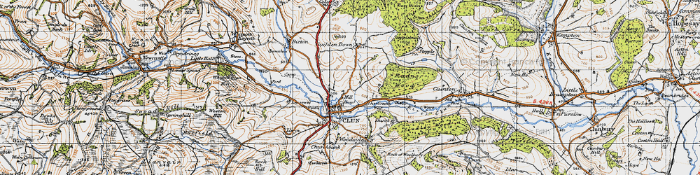 Old map of Green, The in 1947