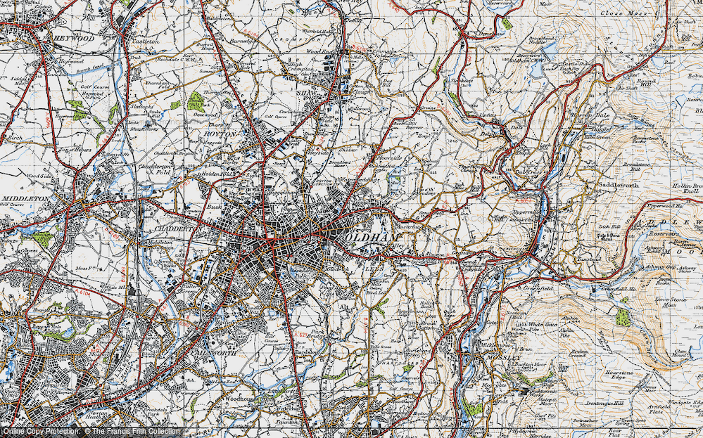 Old Map of Greenacres, 1947 in 1947