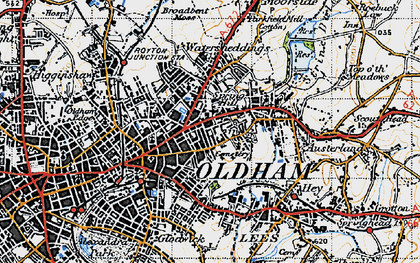 Old map of Greenacres in 1947