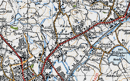 Old map of Greengate in 1947