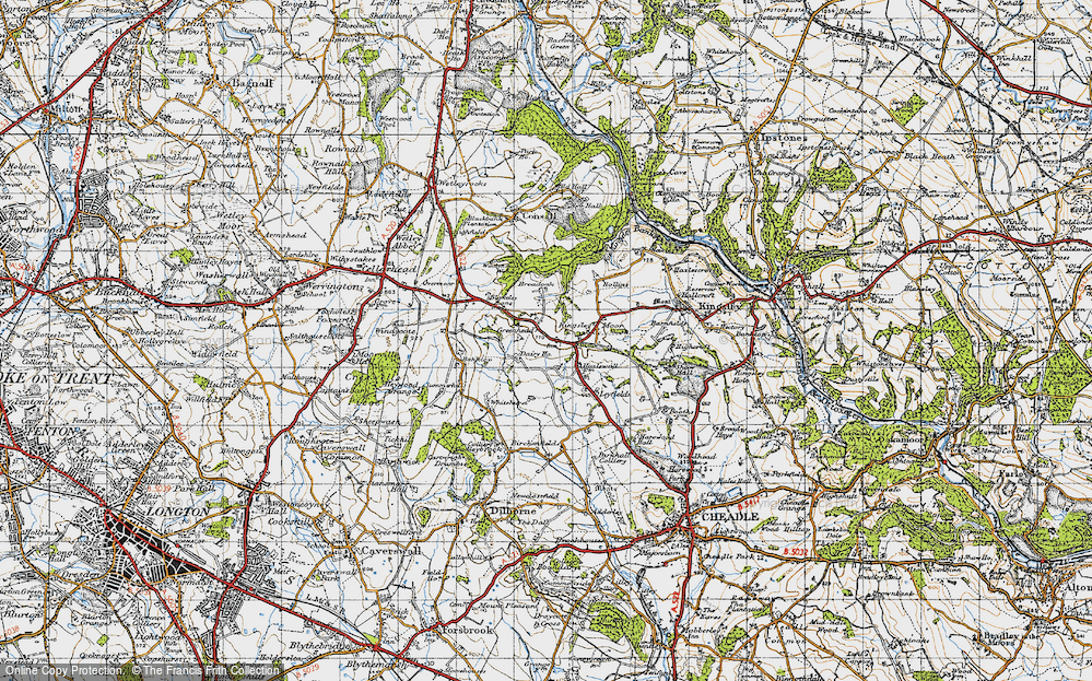 Old Map of Greenhead, 1946 in 1946