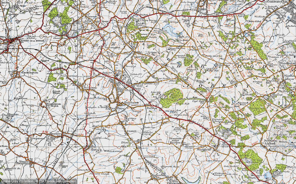 Old Map of Greenhill, 1946 in 1946