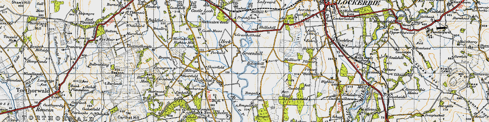Old map of Bengall in 1947