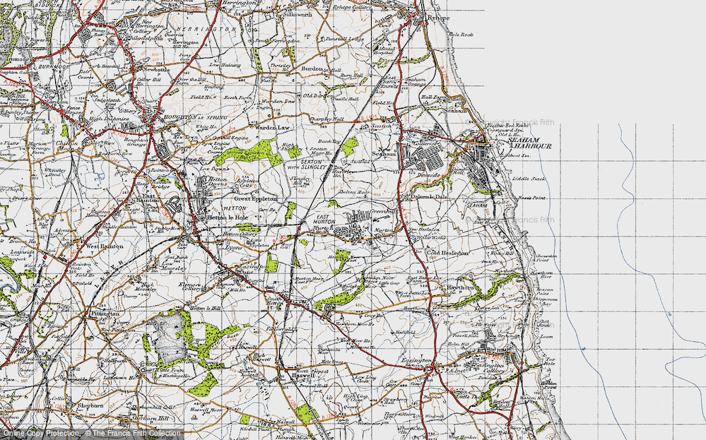 Old Map of Greenhill, 1947 in 1947