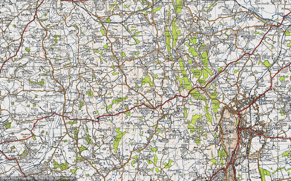 Old Map of Greenhill, 1947 in 1947