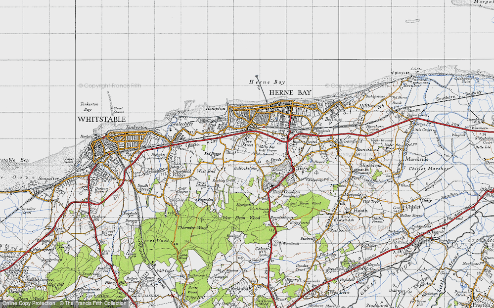 Old Map of Greenhill, 1947 in 1947