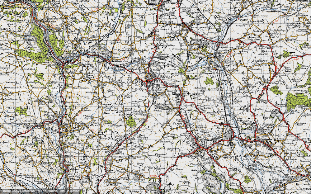Old Map of Greenhillocks, 1946 in 1946