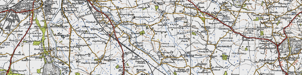 Old map of Greenlooms in 1947