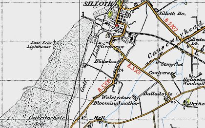 Old map of Greenrow in 1947