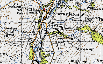 Old map of Tweeden Plantation in 1947
