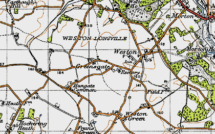Old map of Greensgate in 1945