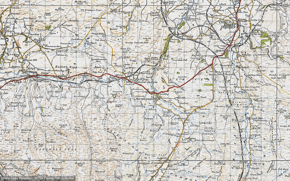 Old Map of Greenside, 1947 in 1947