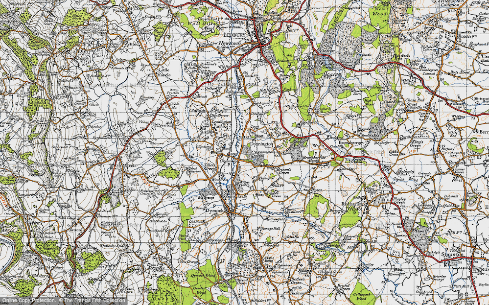 Old Map of Greenway, 1947 in 1947
