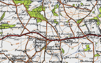 Old map of Ty-isha in 1947