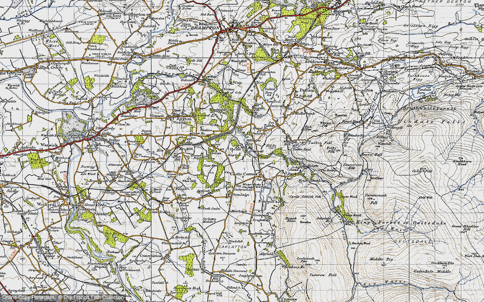 Old Map of Greenwell, 1947 in 1947