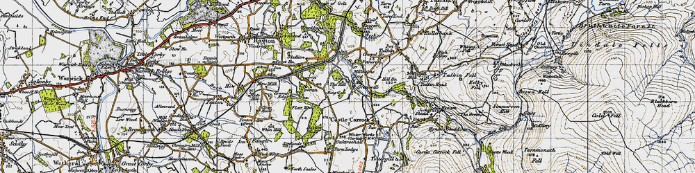Old map of Greenwell in 1947
